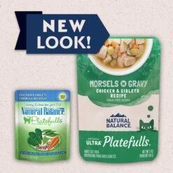 Natural Balance Platefulls Chicken & Giblets Formula In Gravy Grain-Free Cat Food Pouches -Almo nature Sales 50938 PT1. AC SS1800 V1675457616