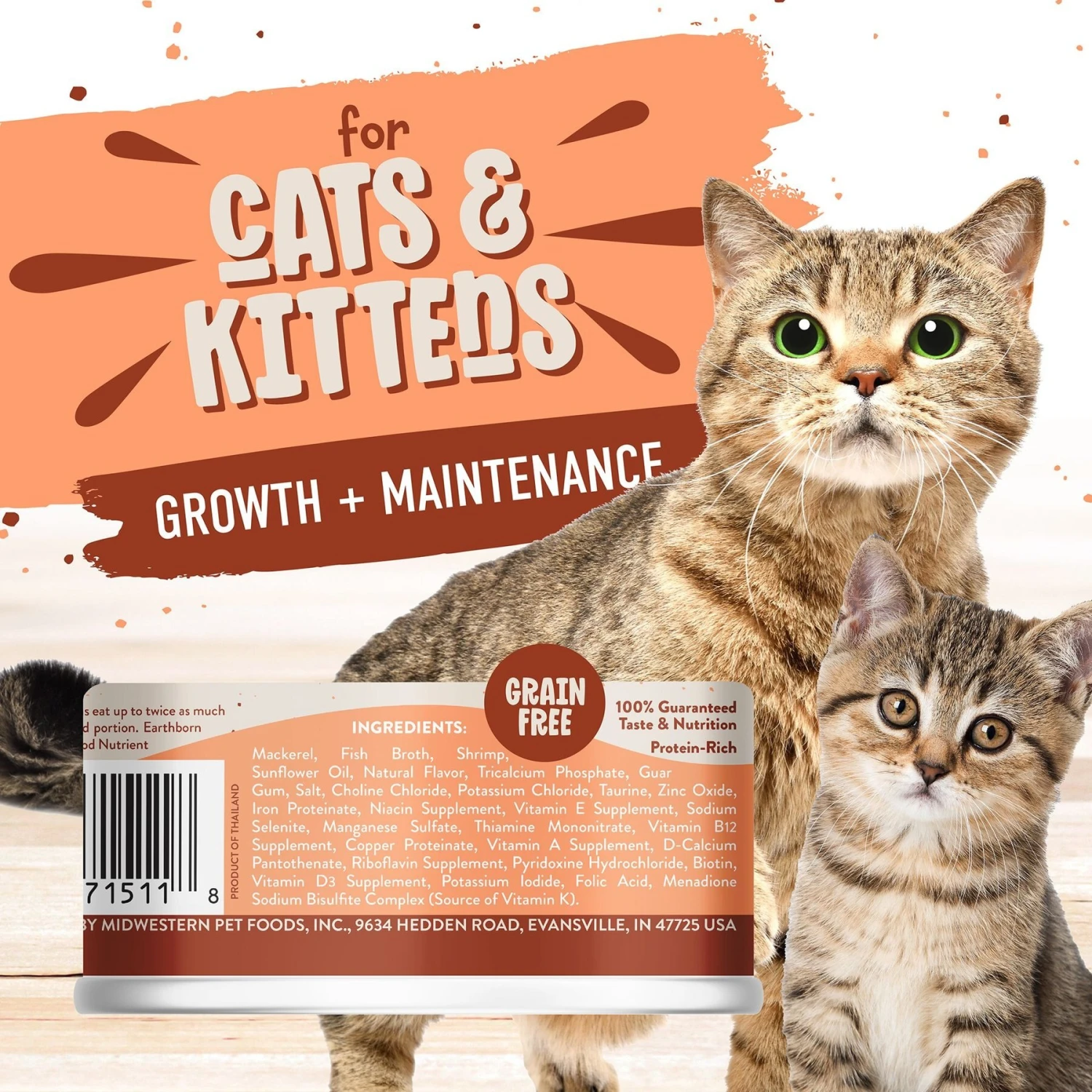 Earthborn Holistic Catalina Catch Grain-Free Natural Canned Cat & Kitten Food 4 Earthborn Holistic Catalina Catch Grain-Free Natural Canned Cat & Kitten Food - Image 2