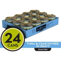AvoDerm Natural Grain-Free Tuna & Crab Entree In Gravy Canned Cat Food -Almo nature Sales 51403 PT8. AC SS1800 V1603312884