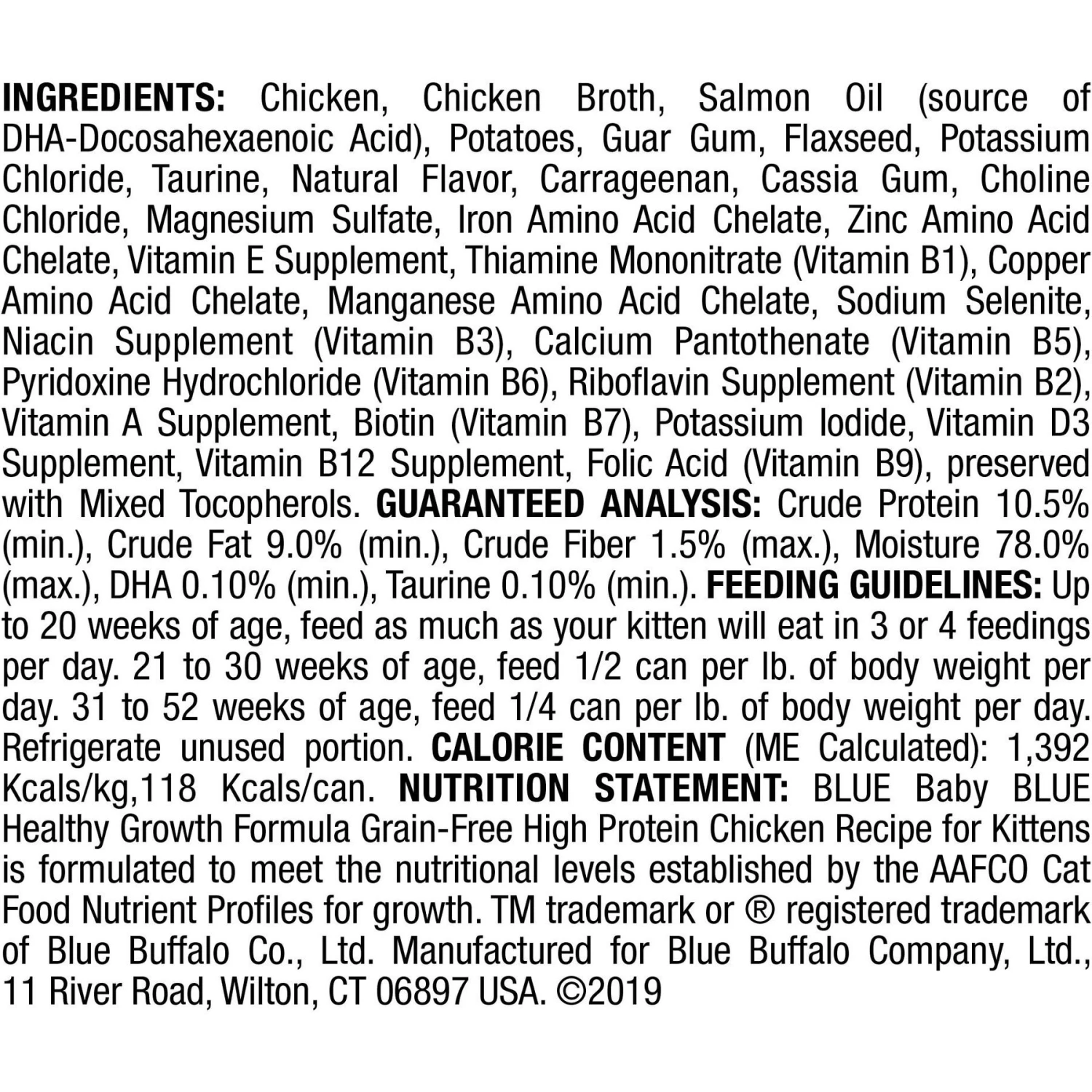 Blue Buffalo Baby Blue Healthy Growth Formula Grain-Free High Protein Chicken Recipe Kitten Wet Food, 3-oz Cans, Case Of 24 & Blue Buffalo Baby Blue Healthy Growth Formula Grain-Free High Protein Salmon Recipe Kitten Wet Food, 3-oz Cans, Case Of 24 9 Blue Buffalo Baby Blue Healthy Growth Formula Grain-Free High Protein Chicken Recipe Kitten Wet Food, 3-oz Cans, Case Of 24 & Blue Buffalo Baby Blue Healthy Growth Formula Grain-Free High Protein Salmon Recipe Kitten Wet Food, 3-oz Cans, Case Of 24 - Image 7