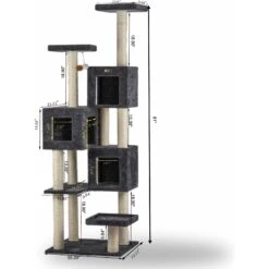 Armarkat Real Wood Giant Cat Tower, Dark Gray, 80-in 12 Armarkat Real Wood Giant Cat Tower, Dark Gray, 80-in -Almo nature Sales 515582 PT1. AC SS1800 V1649354826