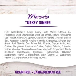 Wellness Morsels Turkey Dinner Cubes In Rich Gravy Grain-Free Canned Cat Food -Almo nature Sales 52121 PT5. AC SS1800 V1695923303
