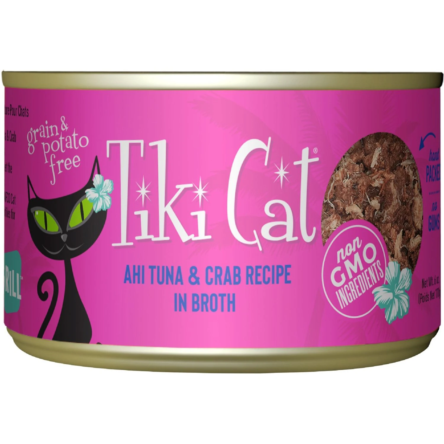 Tiki Cat Grill Ahi Tuna With Crab In Tuna Broth Grain-Free Canned Cat Food 3 Tiki Cat Grill Ahi Tuna With Crab In Tuna Broth Grain-Free Canned Cat Food