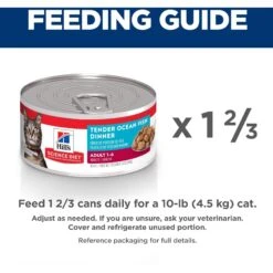 Hill's Science Diet Adult Tender Ocean Fish Dinner Canned Cat Food -Almo nature Sales 52765 PT6. AC SS1800 V1598151954