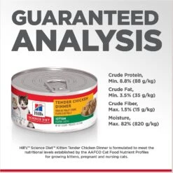 Hill's Science Diet Kitten Tender Chicken Dinner Canned Cat Food -Almo nature Sales 52774 PT6. AC SS1800 V1598145084