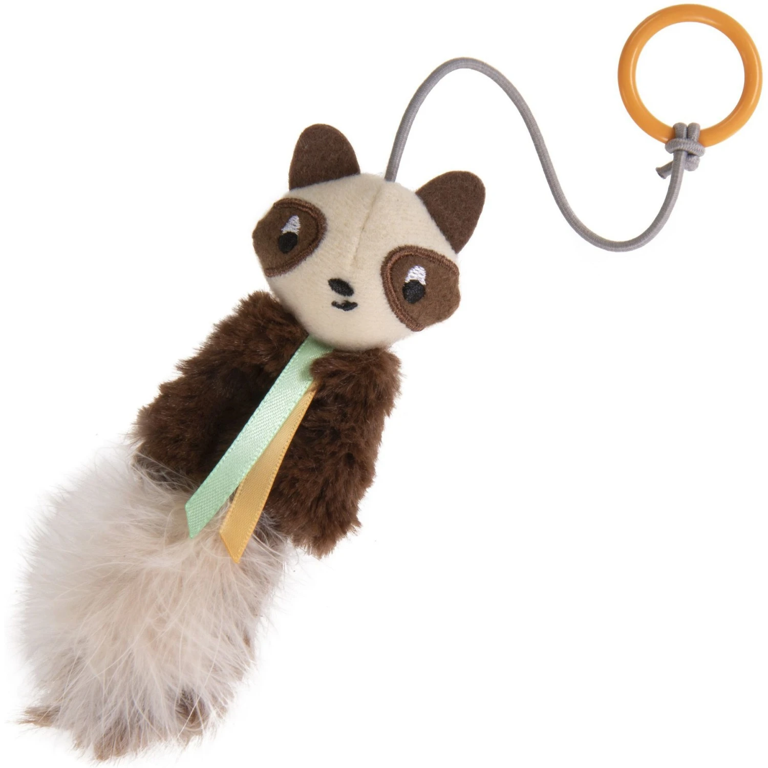 Petlinks HappyNip Sneaky Swinger Bouncy Dangle Plush Raccoon Cat Toy, Brown, Medium 3 Petlinks HappyNip Sneaky Swinger Bouncy Dangle Plush Raccoon Cat Toy, Brown, Medium