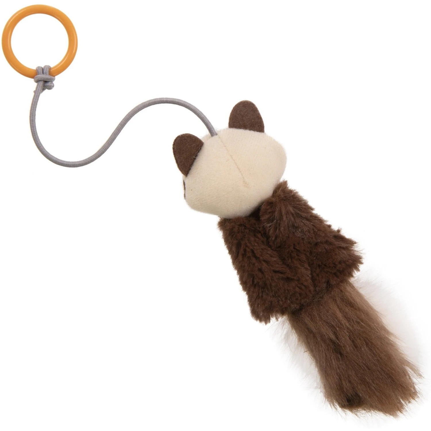 Petlinks HappyNip Sneaky Swinger Bouncy Dangle Plush Raccoon Cat Toy, Brown, Medium 8 Petlinks HappyNip Sneaky Swinger Bouncy Dangle Plush Raccoon Cat Toy, Brown, Medium - Image 6