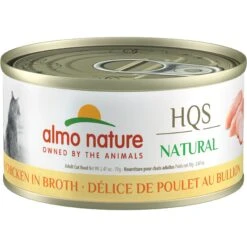 Almo Nature HQS Natural Chicken Deli Broth Cat Wet Food, 2.47-oz Can, Case Of 24