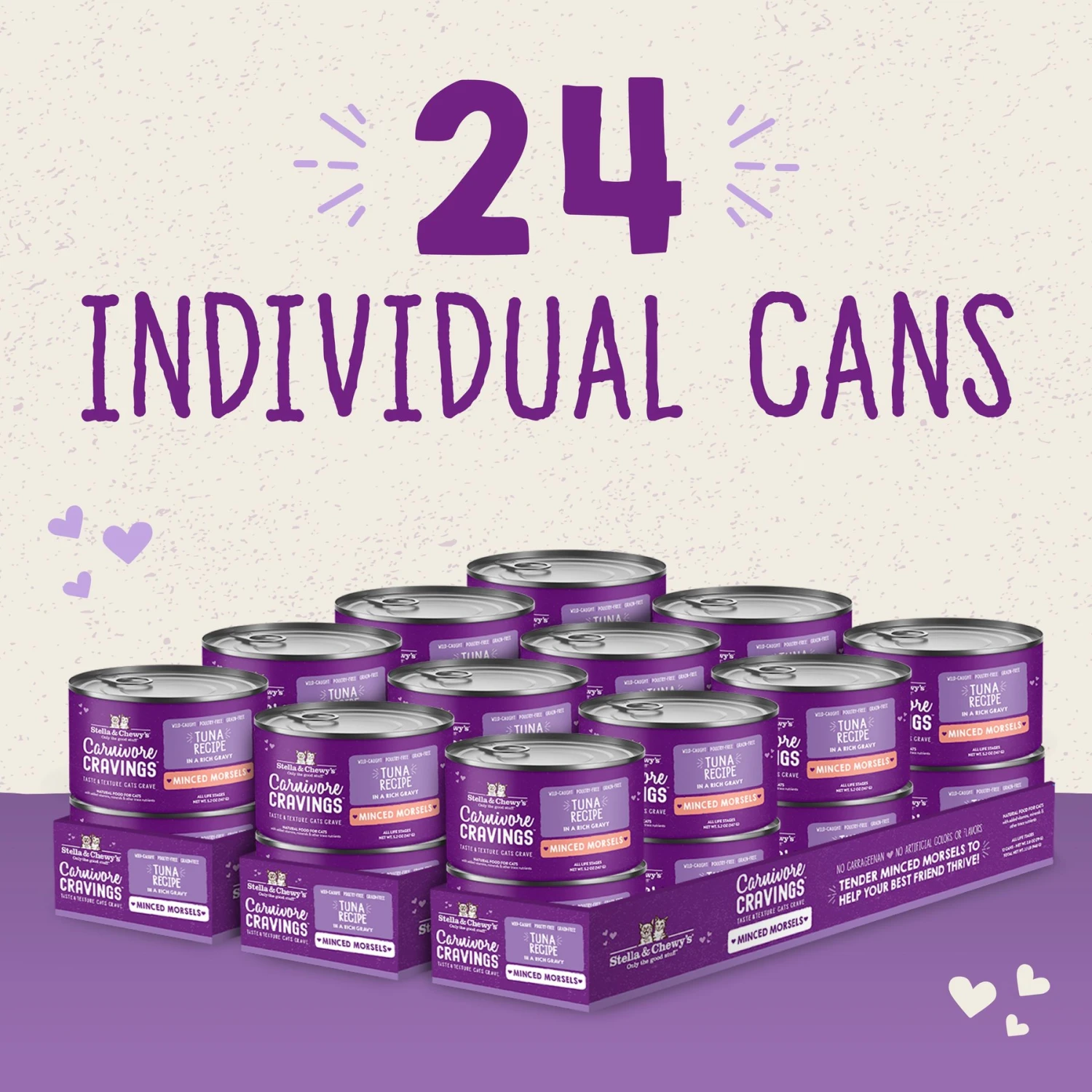 Stella & Chewy's Stella & Chewy's Carnivore Cravings Wild-Caught Tuna Flavored Minced Wet Cat Food 8 Stella & Chewy's Stella & Chewy's Carnivore Cravings Wild-Caught Tuna Flavored Minced Wet Cat Food - Image 6