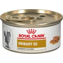 Royal Canin Veterinary Diet Adult Urinary SO Moderate Calorie Morsels In Gravy Canned Cat Food