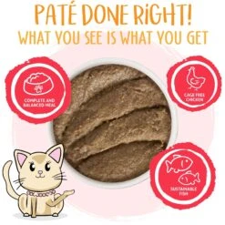 Weruva Classic Cat Meal Or No Deal Chicken & Beef Pate Canned Cat Food & Weruva Classic Cat Jolly Good Fares Chicken & Salmon Pate Canned Cat Food -Almo nature Sales 611454 PT8. AC SS1800 V1661528022