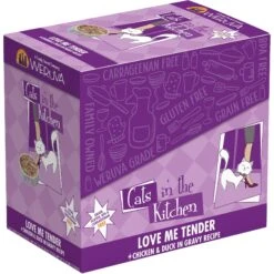 Weruva Cats In The Kitchen 1 If By Land, 2 If By Sea Tuna, Beef & Salmon Recipe Grain-Free Cat Food Pouches & Weruva Cats In The Kitchen Love Me Tender Chicken & Duck Recipe Grain-Free Cat Food Pouches -Almo nature Sales 611470 PT8. AC SS1800 V1661528022