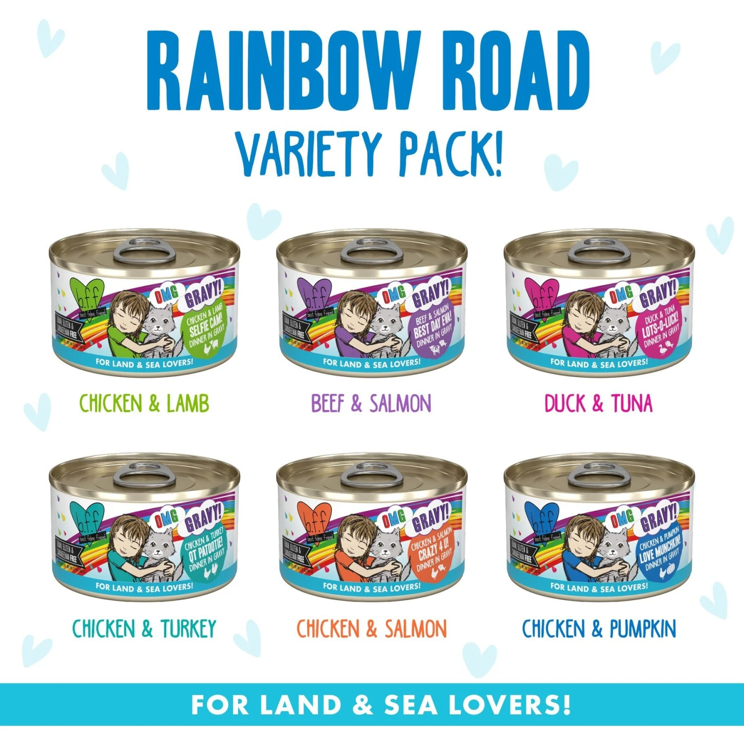 Weruva Cats In The Kitchen Cuties Variety Pack Grain-Free Canned Cat Food & BFF OMG Rainbow Road Variety Pack Grain-Free Canned Cat Food 7 Weruva Cats In The Kitchen Cuties Variety Pack Grain-Free Canned Cat Food & BFF OMG Rainbow Road Variety Pack Grain-Free Canned Cat Food - Image 5