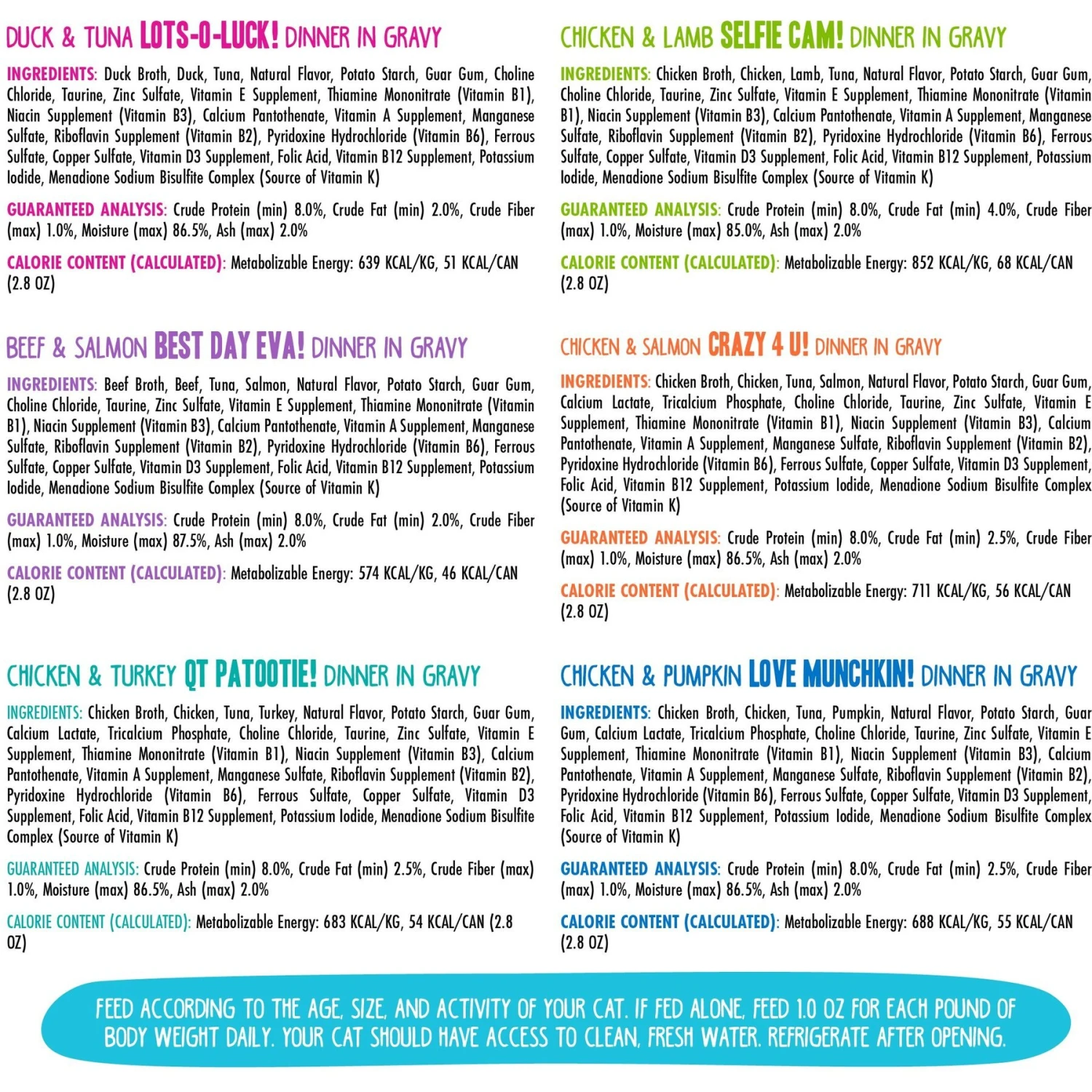 Weruva Cats In The Kitchen Cuties Variety Pack Grain-Free Canned Cat Food & BFF OMG Rainbow Road Variety Pack Grain-Free Canned Cat Food 8 Weruva Cats In The Kitchen Cuties Variety Pack Grain-Free Canned Cat Food & BFF OMG Rainbow Road Variety Pack Grain-Free Canned Cat Food - Image 6