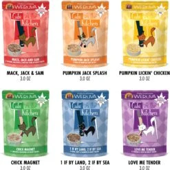 Weruva Cats In The Kitchen Pantry Party Variety Pack Grain-Free Cat Food, 3-oz Pouch, Case Of 12 & BFF OMG Potluck O' Pouches Variety Pack Grain-Free Cat Food Pouches -Almo nature Sales 611622 PT3. AC SS1800 V1661530190