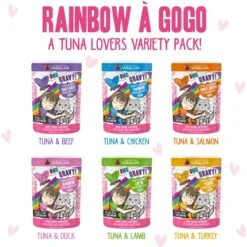 Weruva Cats In The Kitchen Cuties Variety Pack Grain-Free Canned Cat Food & BFF Rainbow A Gogo Variety Pack Wet Cat Food Pouches, 3-oz, Case Of 12 -Almo nature Sales 611630 PT6. AC SS1800 V1661528338