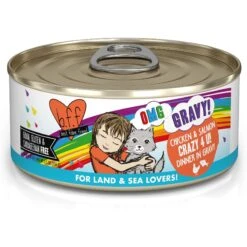 BFF OMG Crazy 4 U! Chicken & Salmon Dinner In Gravy Grain-Free Canned Cat Food & BFF OMG QT Patootie! Chicken & Turkey Dinner In Gravy Grain-Free Canned Cat Food -Almo nature Sales 611734 PT2. AC SS1800 V1661548252