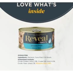 Reveal Natural Grain-Free Ocean Fish In Broth Flavored Wet Cat Food, 2.47-oz Can, Case Of 24 -Almo nature Sales 637766 PT2. AC SS1800 V1663105887