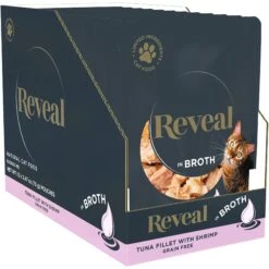 Reveal Natural Grain-Free Tuna With Shrimp In Broth Flavored Wet Cat Food