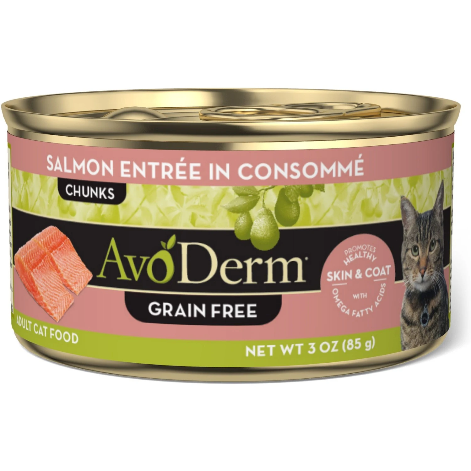 AvoDerm Grain-Free Salmon Entree Salmon Consomme Canned Cat Food 3 AvoDerm Grain-Free Salmon Entree Salmon Consomme Canned Cat Food