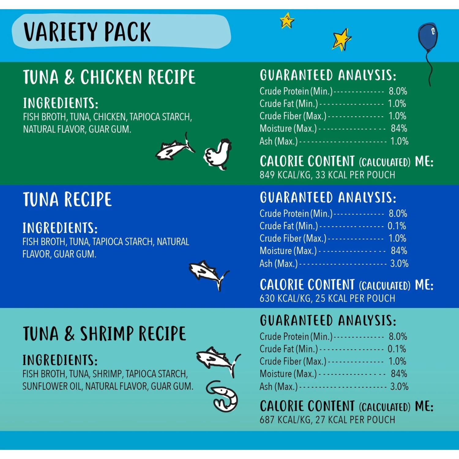 Tiny Tiger Chunks In Gravy Seafood Recipes Variety Pack Grain-Free Canned Cat Food & Tiny Tiger, Lickables, Variety Pack, Bisque Cat Treat & Topper 9 Tiny Tiger Chunks In Gravy Seafood Recipes Variety Pack Grain-Free Canned Cat Food & Tiny Tiger, Lickables, Variety Pack, Bisque Cat Treat & Topper - Image 7