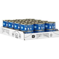 Tiny Tiger Chunks In EXTRA Gravy Tuna Recipe Grain-Free Canned Cat Food & Tiny Tiger, Lickables, Variety Pack, Bisque Cat Treat & Topper -Almo nature Sales 652718 PT2. AC SS1800 V1664899673