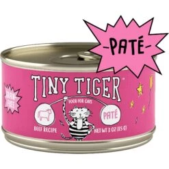 Tiny Tiger Pate Beef Recipe Grain-Free Canned Cat Food & Tiny Tiger, Lickables, Variety Pack, Bisque Cat Treat & Topper 12 Tiny Tiger Pate Beef Recipe Grain-Free Canned Cat Food & Tiny Tiger, Lickables, Variety Pack, Bisque Cat Treat & Topper -Almo nature Sales 652758 PT1. AC SS1800 V1664900297