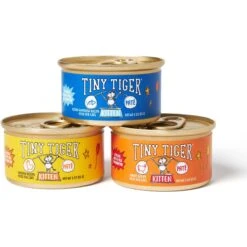 Tiny Tiger, Kitten Classic, Variety Pack, Whitefish & Poultry Pate Recipe, Canned Cat Food & Tiny Tiger, Lickables, Variety Pack, Bisque Cat Treat & Topper -Almo nature Sales 652782 PT2. AC SS1800 V1664898976
