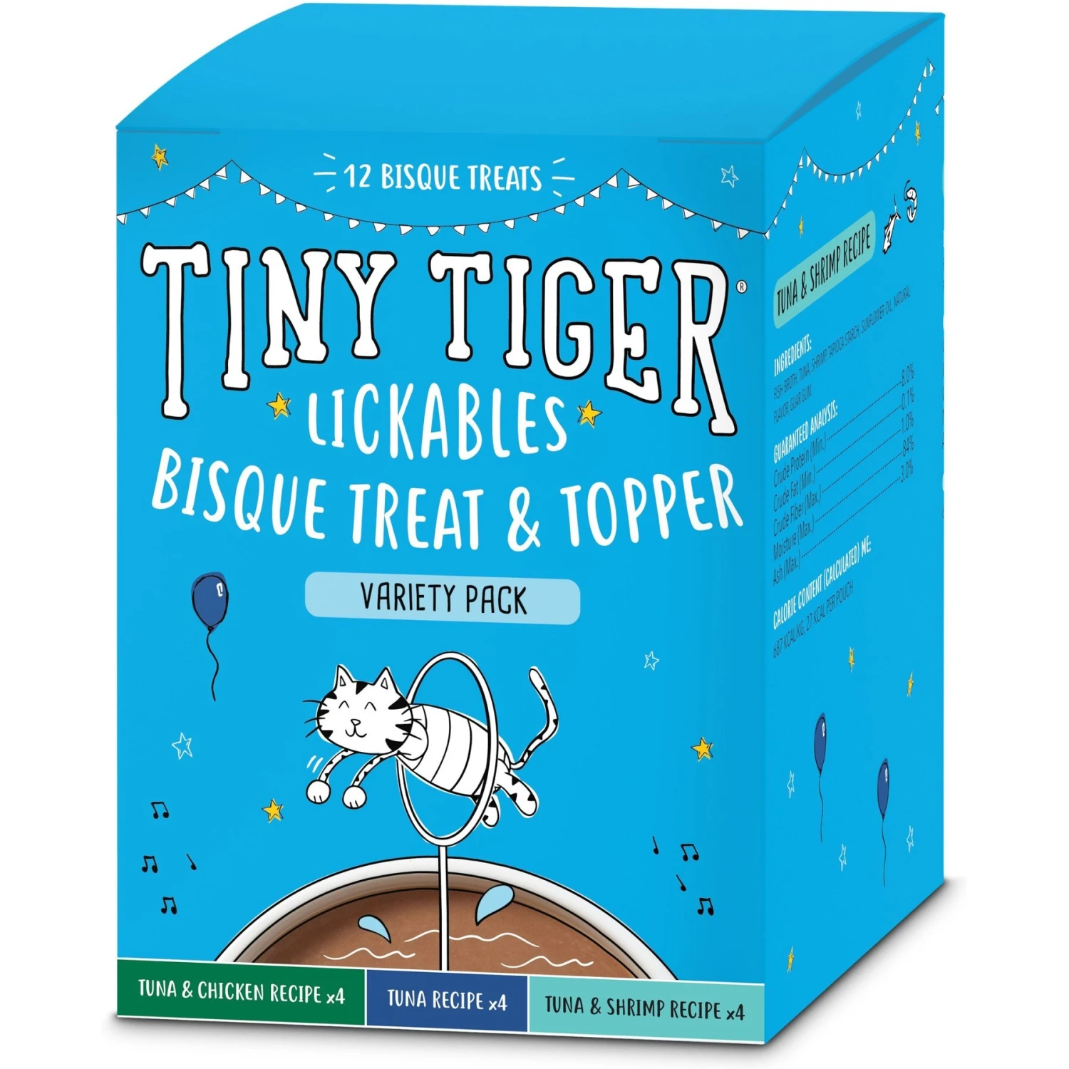 Tiny Tiger Chunks In EXTRA Gravy Turkey Recipe Grain-Free Canned Cat Food & Tiny Tiger, Lickables, Variety Pack, Bisque Cat Treat & Topper 7 Tiny Tiger Chunks In EXTRA Gravy Turkey Recipe Grain-Free Canned Cat Food & Tiny Tiger, Lickables, Variety Pack, Bisque Cat Treat & Topper - Image 5