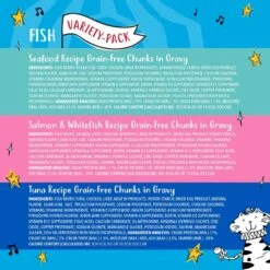 Tiny Tiger Chunks In Gravy Seafood Recipes Variety Pack Grain-Free Canned Cat Food & Tiny Tiger Lickables, Senior Formula, Tuna & Chicken Recipe, Bisque Cat Treat & Topper -Almo nature Sales 652934 PT3. AC SS1800 V1664899498