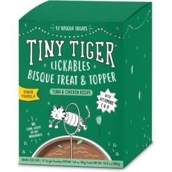Tiny Tiger Pate Turkey & Giblets Recipe Grain-Free Canned Cat Food & Tiny Tiger Lickables, Senior Formula, Tuna & Chicken Recipe, Bisque Cat Treat & Topper -Almo nature Sales 652974 PT5. AC SS1800 V1664899378