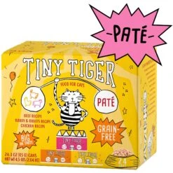 Tiny Tiger Pate Beef & Poultry Recipes Variety Pack Grain-Free Canned Cat Food & Tiny Tiger Lickables, Senior Formula, Tuna & Chicken Recipe, Bisque Cat Treat & Topper 12 Tiny Tiger Pate Beef & Poultry Recipes Variety Pack Grain-Free Canned Cat Food & Tiny Tiger Lickables, Senior Formula, Tuna & Chicken Recipe, Bisque Cat Treat & Topper -Almo nature Sales 653046 PT1. AC SS1800 V1664899672
