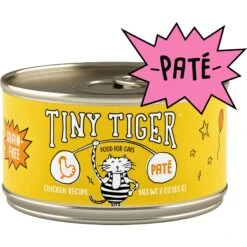 Tiny Tiger Pate Chicken Recipe Grain-Free Canned Cat Food & Tiny Tiger Lickables, Senior Formula, Tuna & Chicken Recipe, Bisque Cat Treat & Topper -Almo nature Sales 653054 PT1. AC SS1800 V1664899497