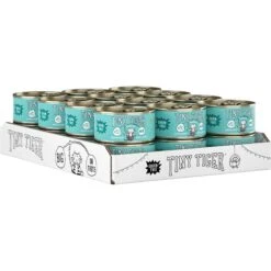 Tiny Tiger Pate Seafood Recipe Grain-Free Canned Cat Food & Tiny Tiger Lickables, Senior Formula, Tuna & Chicken Recipe, Bisque Cat Treat & Topper -Almo nature Sales 653078 PT2. AC SS1800 V1664899675