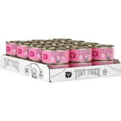 Tiny Tiger Pate Salmon Recipe Grain-Free Canned Cat Food & Tiny Tiger Lickables, Senior Formula, Tuna & Chicken Recipe, Bisque Cat Treat & Topper -Almo nature Sales 653126 PT2. AC SS1800 V1664898392