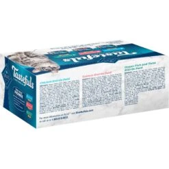 Blue Buffalo Tastefuls Salmon, Chicken, Ocean Fish & Tuna Entrées Variety Pack Pate Wet Cat Food, 3-oz Can, Case Of 12 & Blue Buffalo Tastefuls Tuna, Chicken, Fish & Shrimp Entrées Variety Pack Flaked Wet Cat Food -Almo nature Sales 662622 PT2. AC SS1800 V1667330878
