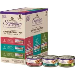 Wellness CORE Signature Selects Seafood Selection Variety Pack Canned Cat Food, 2.8-oz, Case Of 8 & Wellness CORE Signature Selects Poultry Selection Variety Pack Canned Cat Food -Almo nature Sales 662686 PT1. AC SS1800 V1667333914