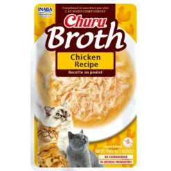 Inaba Churu Shredded Chicken & Creamy Broth Grain-Free Lickable Cat Treats