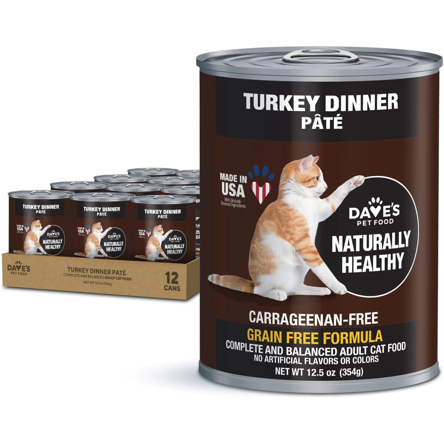 Dave's Pet Food Naturally Healthy Grain-Free Turkey Formula Canned Cat Food 3 Dave's Pet Food Naturally Healthy Grain-Free Turkey Formula Canned Cat Food