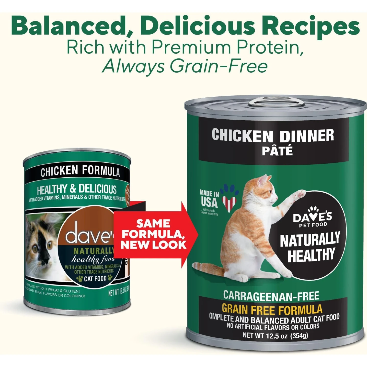 Dave's Pet Food Naturally Healthy Grain-Free Chicken Formula Canned Cat Food 4 Dave's Pet Food Naturally Healthy Grain-Free Chicken Formula Canned Cat Food - Image 2