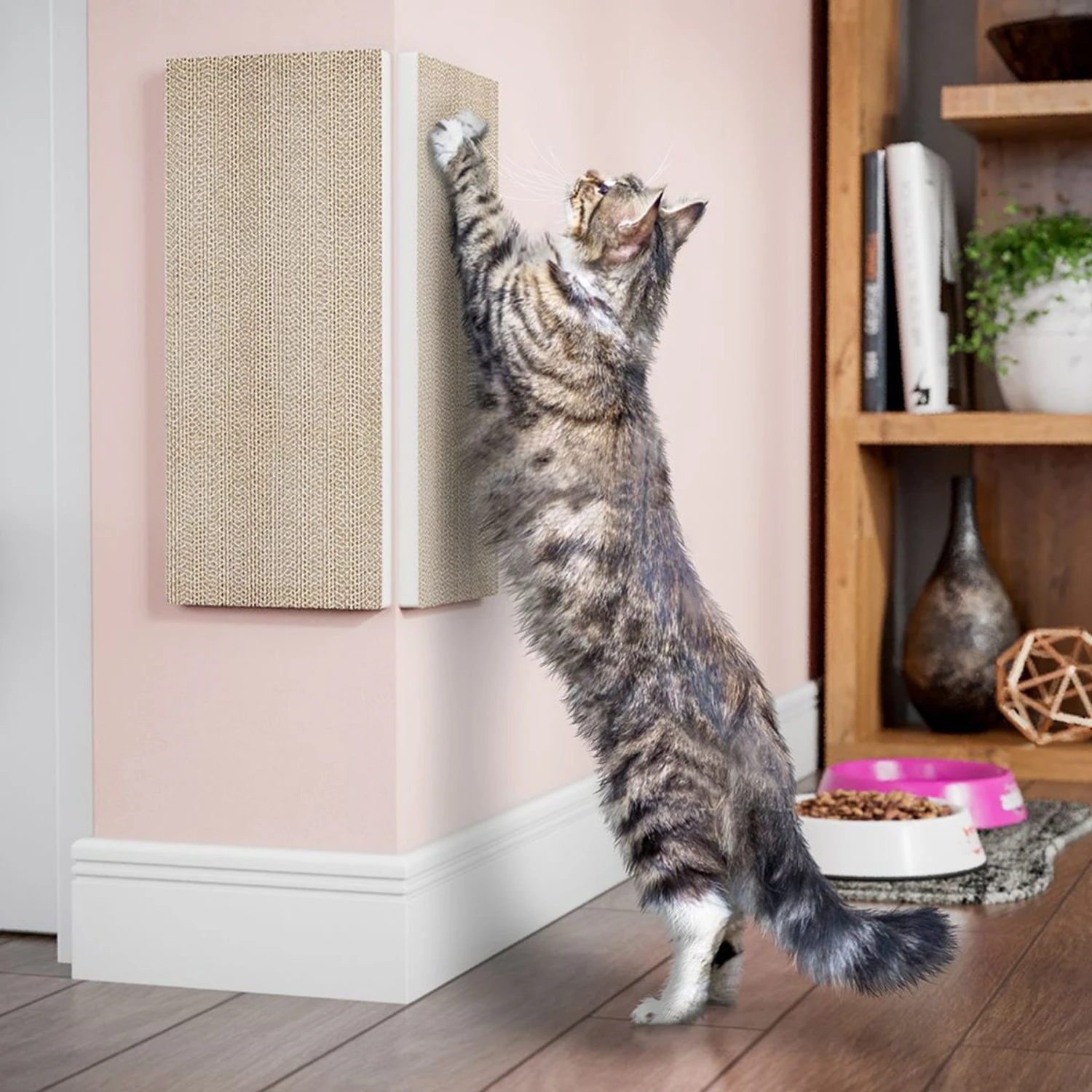 Way Basics Eco ZBoard Corner Wall Cat Scratching Pad 3 Way Basics Eco ZBoard Corner Wall Cat Scratching Pad
