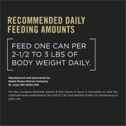 Purina Pro Plan Adult Salmon & Rice Entree In Sauce Canned Cat Food -Almo nature Sales 67954 PT7. AC SS1800 V1674494981