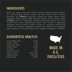 Purina Pro Plan Complete Essentials Adult Turkey & Vegetable Entree In Gravy Canned Cat Food -Almo nature Sales 67970 PT4. AC SS1800 V1643842290