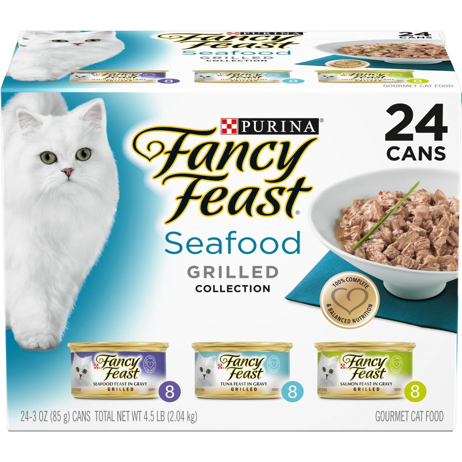 Fancy Feast Grilled Seafood Feast Variety Pack Canned Cat Food & PrettyLitter Health Monitoring Cat Litter 4 Fancy Feast Grilled Seafood Feast Variety Pack Canned Cat Food & PrettyLitter Health Monitoring Cat Litter - Image 2