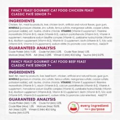 Fancy Feast Senior 7+ Chicken, Beef & Tuna Feasts Variety Pack Canned Cat Food & PrettyLitter Health Monitoring Cat Litter -Almo nature Sales 683190 PT3. AC SS1800 V1666185590