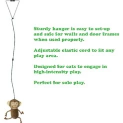 Meowijuana Jump 'n' Jamb Get The Monkey Off Your Back Refillable Swinging Door Jamb Cat Toy -Almo nature Sales 696582 PT4. AC SS1800 V1669386823