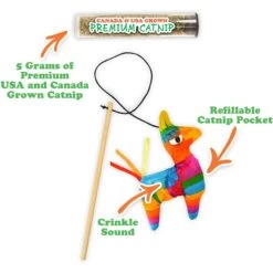 Meowijuana Refillable Get Smashed Llama Pinata Wand Cat Toy -Almo nature Sales 696646 PT2. AC SS1800 V1669386793