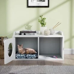 Way Basics Double Hole With 1 Door Cat House, Medium -Almo nature Sales 697302 PT2. AC SS1800 V1667947699