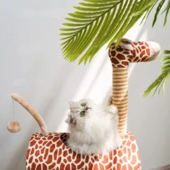 ZEZE Giraffe Tree With Tunnel & Scratcher Cat Furniture, Large -Almo nature Sales 700534 PT3. AC SS1800 V1668024632