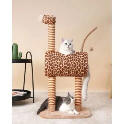 ZEZE Giraffe Tree With Tunnel & Scratcher Cat Furniture, Large -Almo nature Sales 700534 PT5. AC SS1800 V1668024103